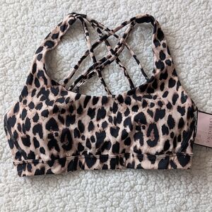 Victoria's Secret Animal Print Criss-Cross Crop Top
